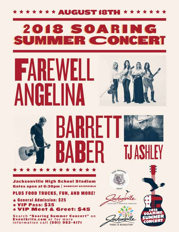 Soaring Summer Concert flyer 2018